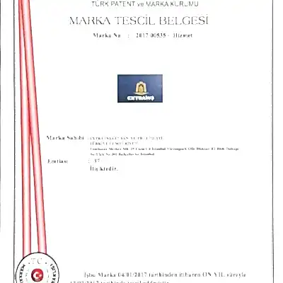 MARKA TESCİL BELGESİ